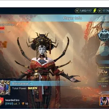 Raid: Shadow Legends Accounts Mid-Game Lv.47 Power 563K|Mythic (Lady Mikage)|12 Legend (Alice