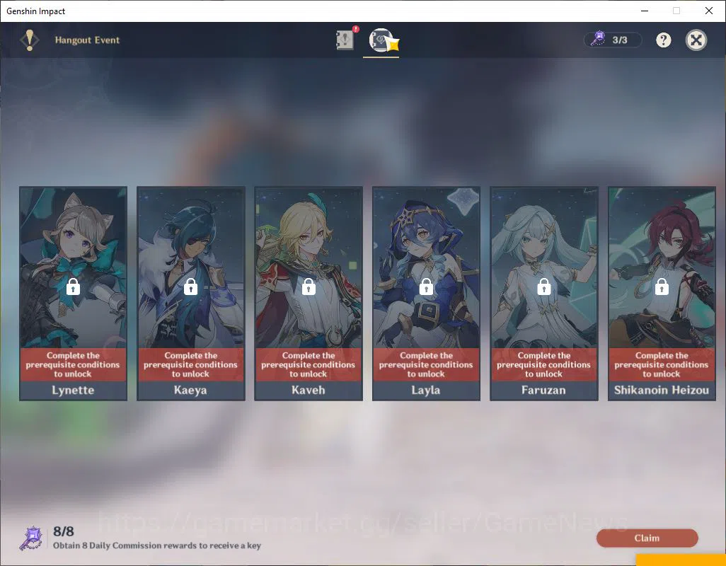 Genshin Impact Accounts ASIA|AR 44|1 Limited +2(*5Weapon)| Zibai |MC Male| image 3