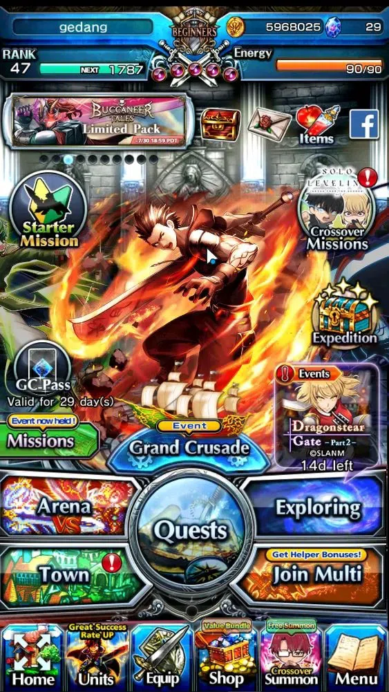 Grand Summoners Accounts End-Game GLOBAL|Rank 47|14 Ascend 5 TW|S Emiya,Chloe,Kirisame,Igris,S Rimuru)+TW,S 1
