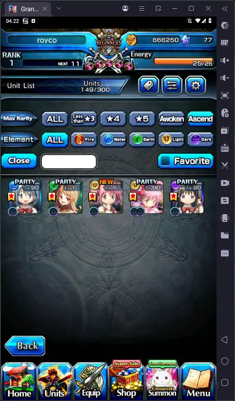Grand Summoners Accounts Global |Ascend 5| Sayaka, Kaname, Liza, Akemi | GS image 6