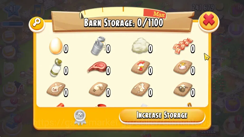 Hay Day Accounts Level 41 | Barn Storage 1100 + Silo Storage 650 |  image 8