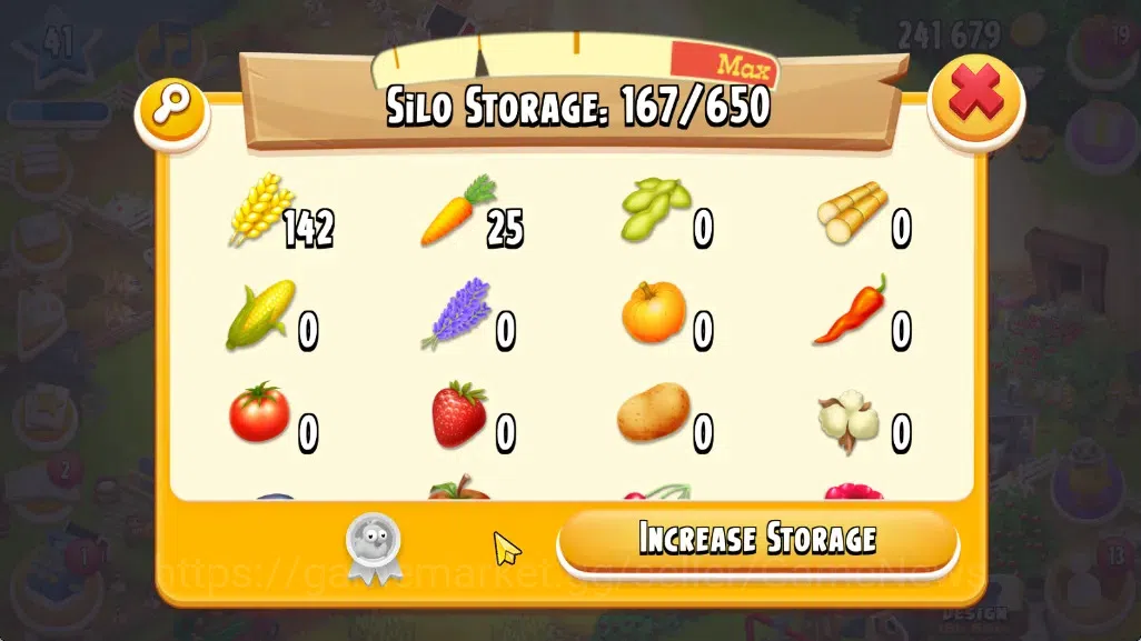Hay Day Accounts Level 41 | Barn Storage 1100 + Silo Storage 650 |  image 9