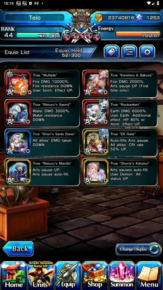 Grand Summoners Accounts Global | Rank 44 |1.253 Crystal|6 Ascend|Chloe (Fa image 6