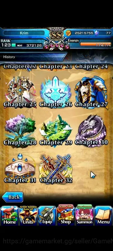 Grand Summoners Accounts Global|Rank 123|1 Sp Art|36 Ascend 11 TW|(Saitama, image 12