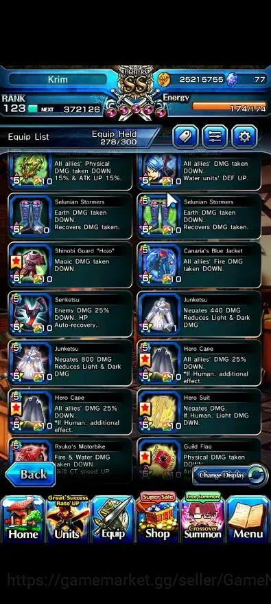 Grand Summoners Accounts Global|Rank 123|1 Sp Art|36 Ascend 11 TW|(Saitama, image 20