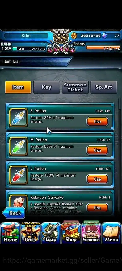 Grand Summoners Accounts Global|Rank 123|1 Sp Art|36 Ascend 11 TW|(Saitama, image 3