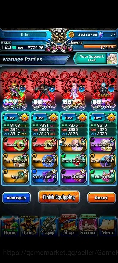 Grand Summoners Accounts Global|Rank 123|1 Sp Art|36 Ascend 11 TW|(Saitama, image 4