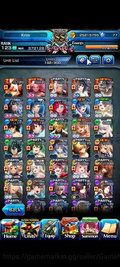 Grand Summoners Accounts Global|Rank 123|1 Sp Art|36 Ascend 11 TW|(Saitama, image 5