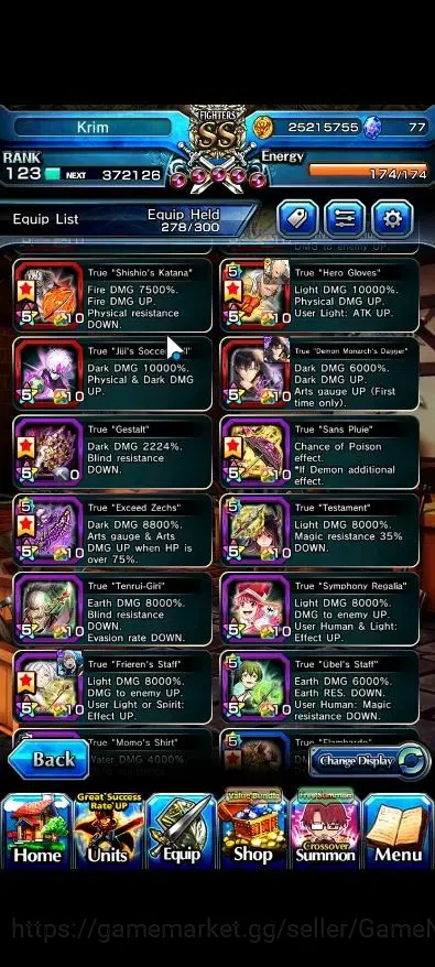 Grand Summoners Accounts Global|Rank 123|1 Sp Art|36 Ascend 11 TW|(Saitama, image 8