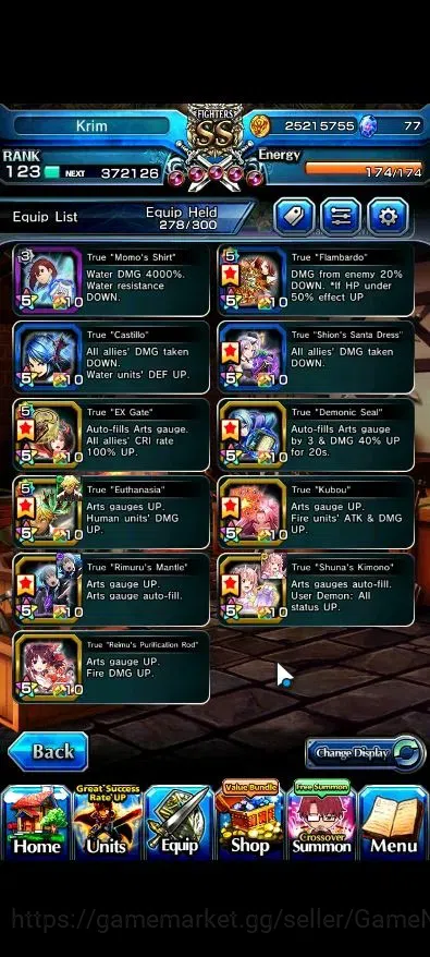 Grand Summoners Accounts Global|Rank 123|1 Sp Art|36 Ascend 11 TW|(Saitama, image 9