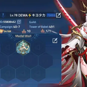 Mobile Legends: Adventure Accounts Global|Lv.78|5416k Power|Camp 40-7|Vip 6|Hero 103|3 UR|2 Awaken|2 Elite Skin|Check SS