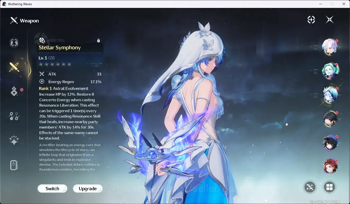 Wuthering Waves Accounts SEA|UL 48 | Rank 5 |2 Char Limited [Lucy RC5+Sign, image 6