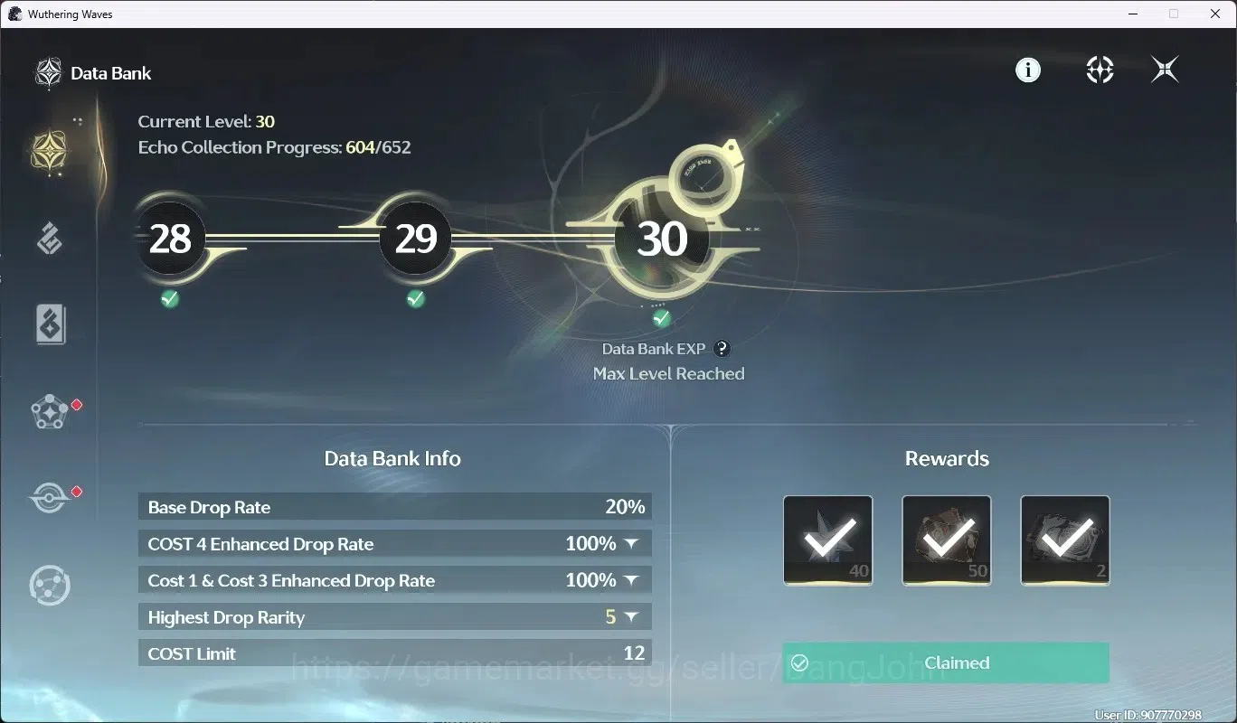 Wuthering Waves Accounts SEA|UL 48 | Rank 5 |2 Char Limited [Lucy RC5+Sign, image 9