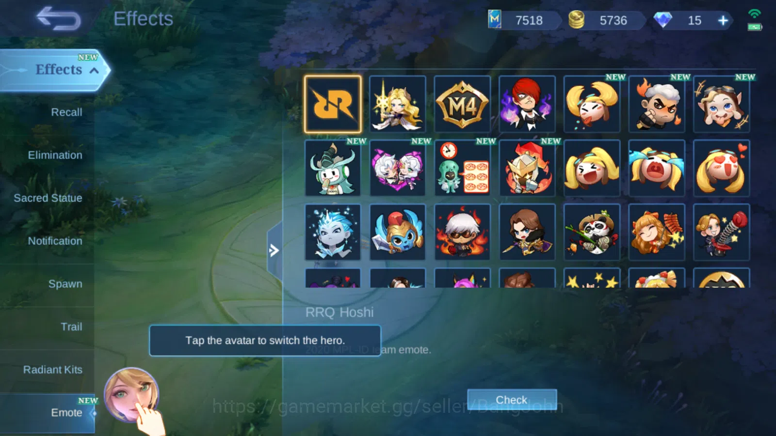Mobile Legends: Bang Bang Accounts Hero 82 | Skin 128 | Emblem Max 6 | Zodiac Aurora  image 14