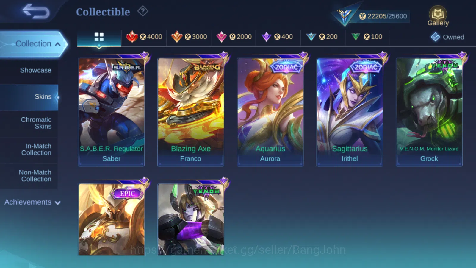 Mobile Legends: Bang Bang Accounts Hero 82 | Skin 128 | Emblem Max 6 | Zodiac Aurora  image 6