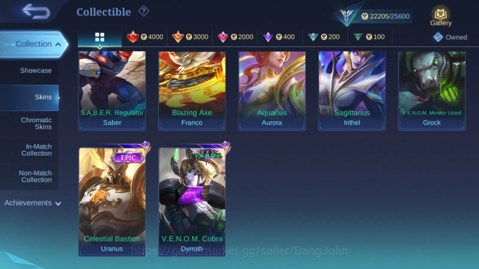 Mobile Legends: Bang Bang Accounts Hero 82 | Skin 128 | Emblem Max 6 | Zodiac Aurora  image 7