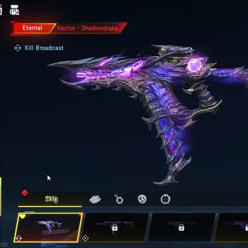 Blood Strike Accounts Collab Skin Asia|Eternal Vector Shadowdrake|Ultra M700 Copperhead|2 Legendary (M4A1,Kala)|5