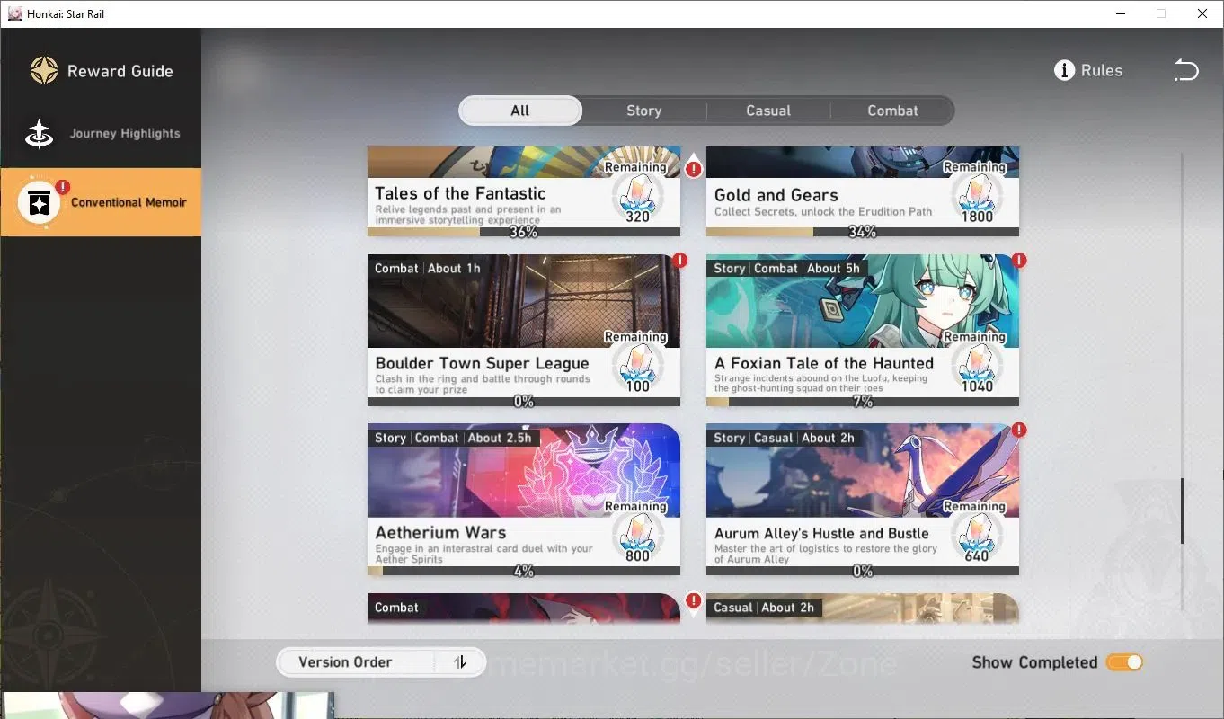 Honkai Star Rail Accounts Others ASIA|10x L80 Characters incl Cyrene, Hyacine, Evernight|Memory's Curtain Never Falls L80 7