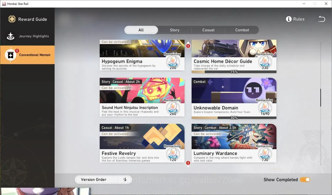 Honkai Star Rail Accounts Others ASIA|10x L80 Characters incl Cyrene, Hyacine, Evernight|Memory's Curtain Never Falls L80 8