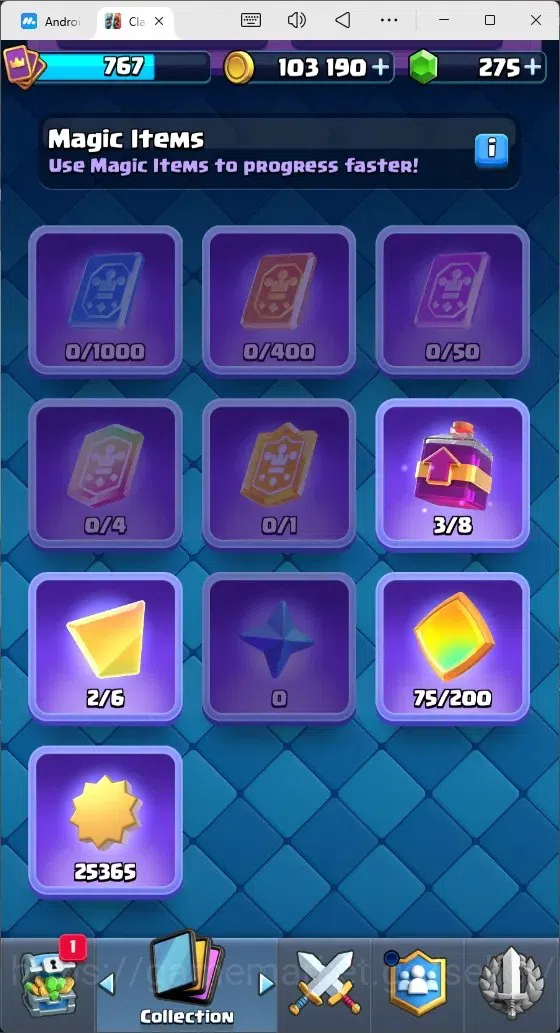 Clash Royale Accounts Mobile |Trophy 6500|6 EVO Cards|1 Hero Card|275 Ge image 13