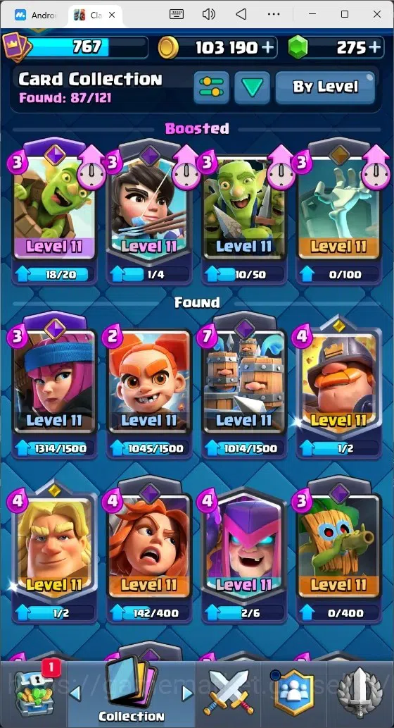 Clash Royale Accounts Mobile |Trophy 6500|6 EVO Cards|1 Hero Card|275 Ge image 3