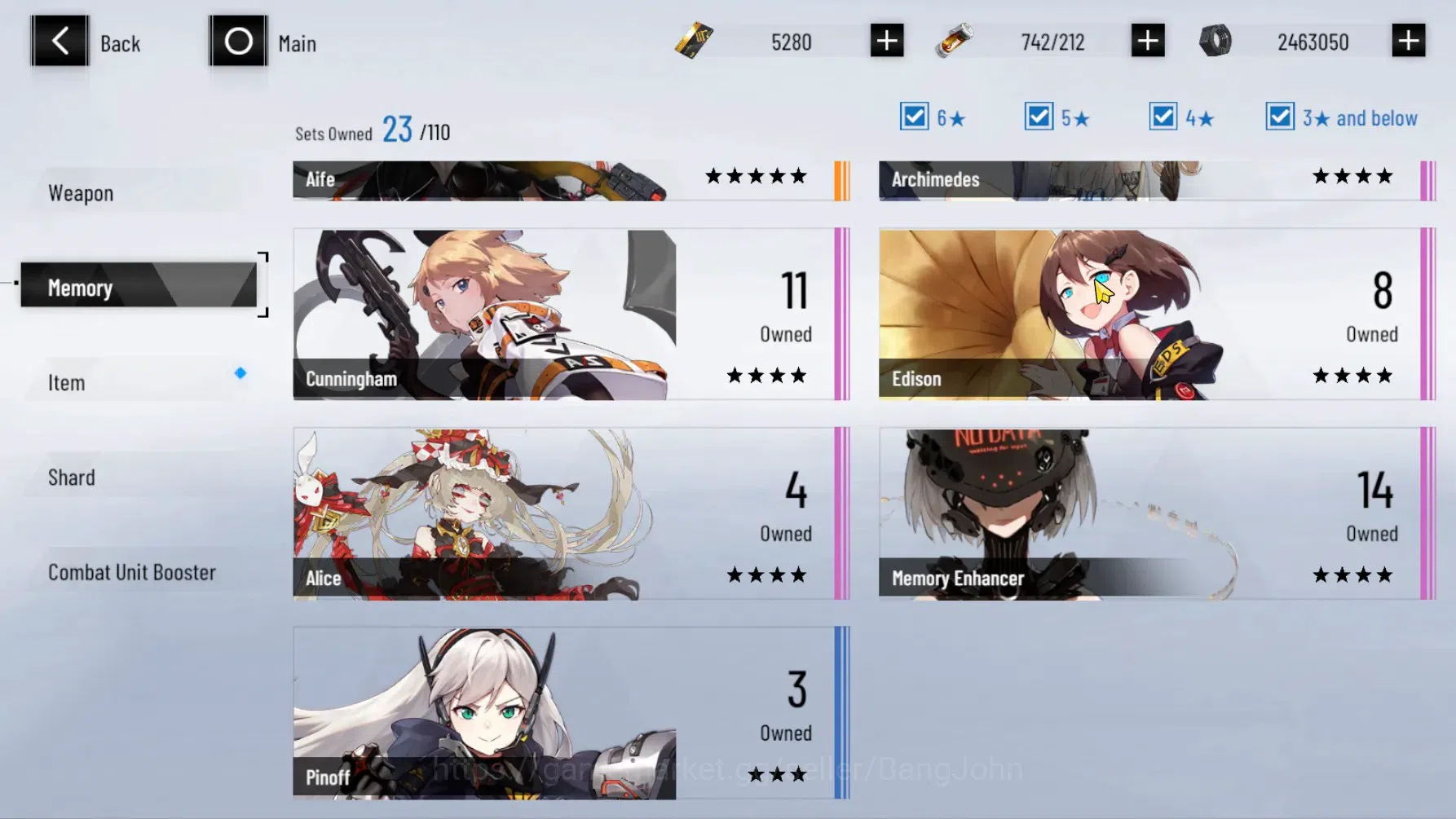 Punishing: Gray Raven Accounts ASIA | Lv 74 | (S Lucia CW Lv 80)+Sign , S Lilith image 13