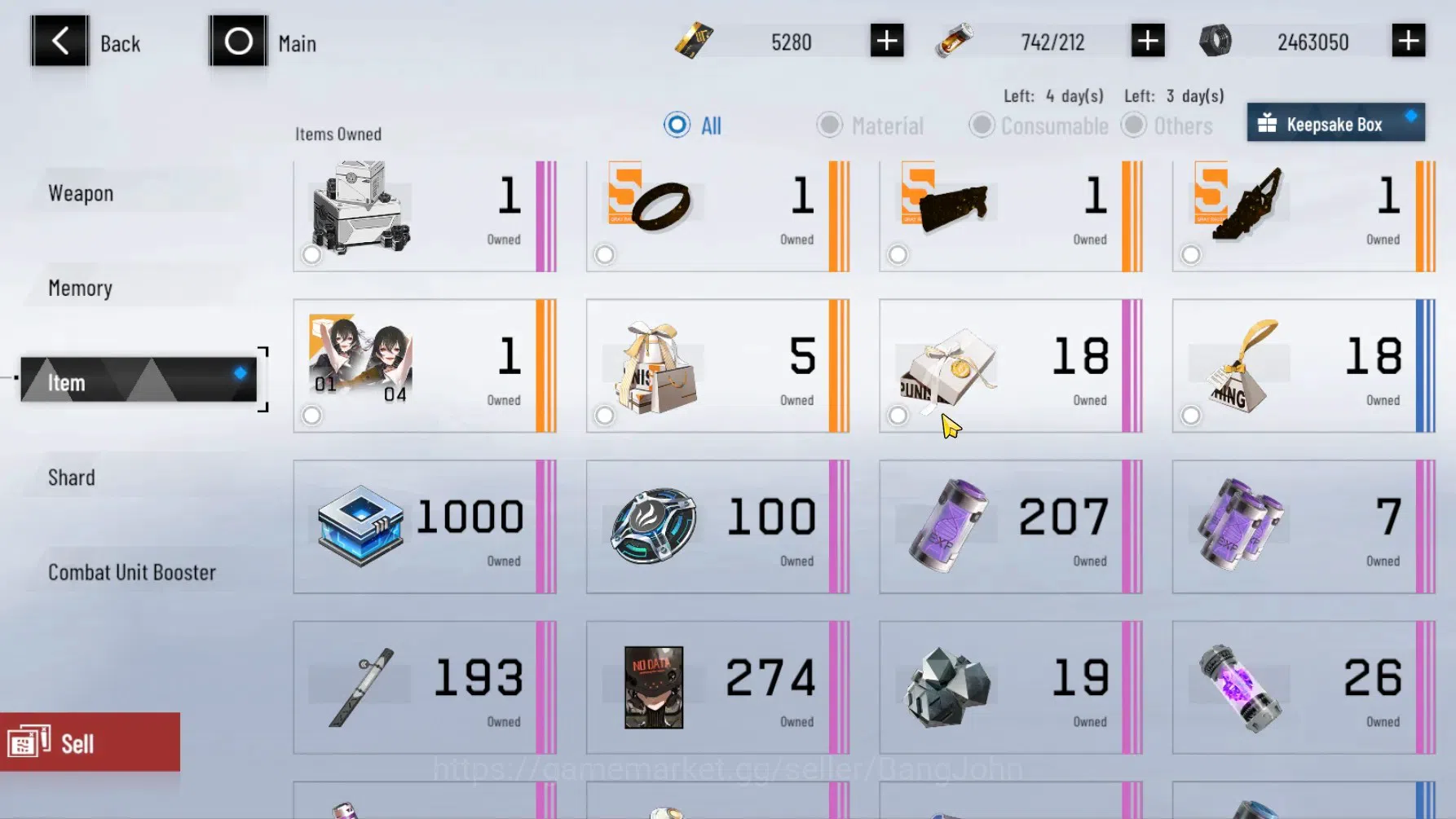 Punishing: Gray Raven Accounts ASIA | Lv 74 | (S Lucia CW Lv 80)+Sign , S Lilith image 15