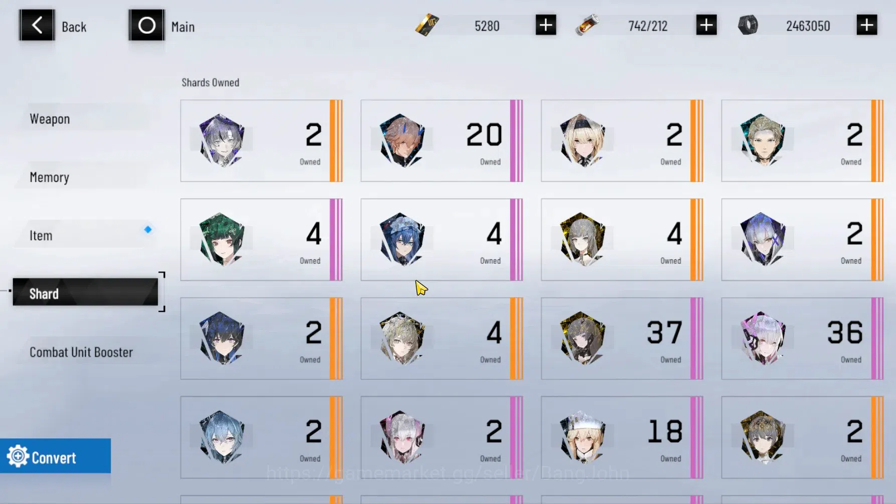 Punishing: Gray Raven Accounts ASIA | Lv 74 | (S Lucia CW Lv 80)+Sign , S Lilith image 18