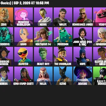 Fortnite Accounts 41 Skins | Level 735 | John Wick, Cammy + Sonic the Hedgehog | All Platforms