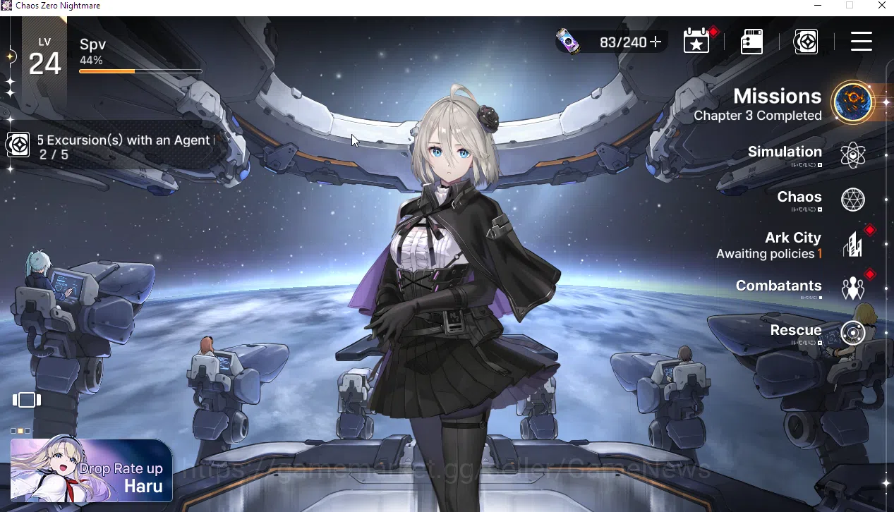 Chaos Zero Nightmare Accounts Global | Lv24 | Midgame 4 SSR (Haru,Rin,Hugo,Veron image 7