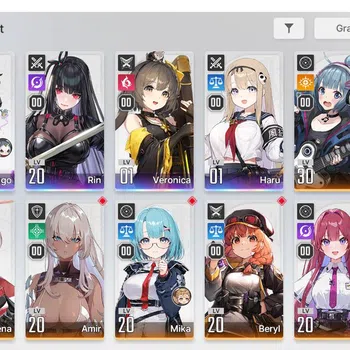Chaos Zero Nightmare Accounts Global | Lv24 | Midgame 4 SSR (Haru,Rin,Hugo,Veronica + 8 SR) |LogStove|Check SS (CZN797)