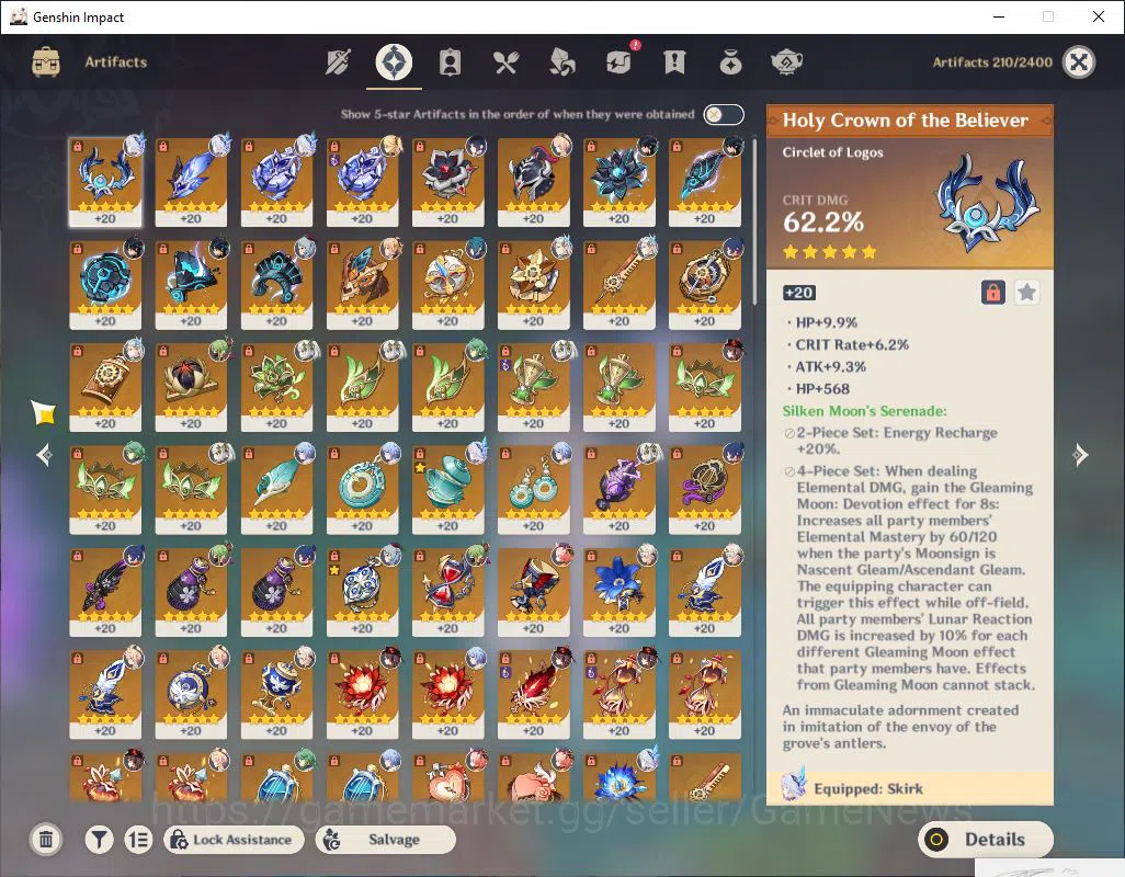 Genshin Impact Accounts ASIA|AR 56|10 Limited +5(5*Weapon)|Hutao,Ganyu,Aya image 12