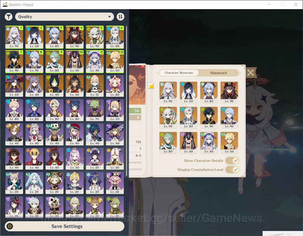 Genshin Impact Accounts ASIA|AR 56|10 Limited +5(5*Weapon)|Hutao,Ganyu,Aya image 15