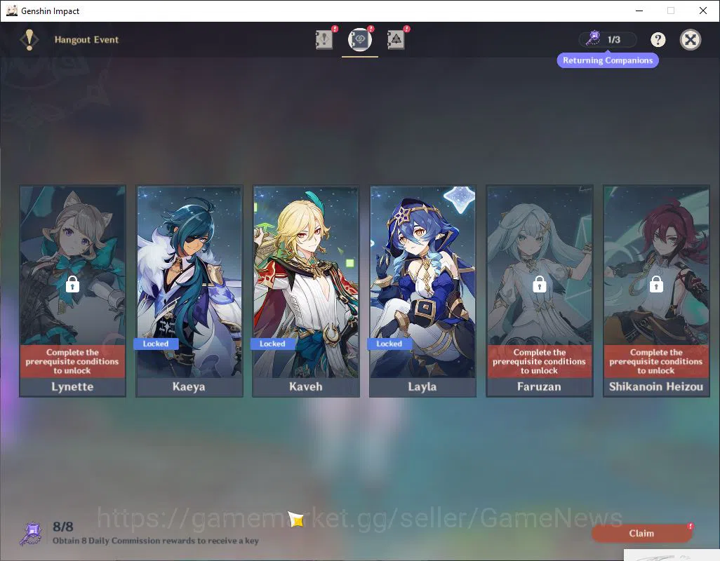 Genshin Impact Accounts ASIA|AR 56|10 Limited +5(5*Weapon)|Hutao,Ganyu,Aya image 5