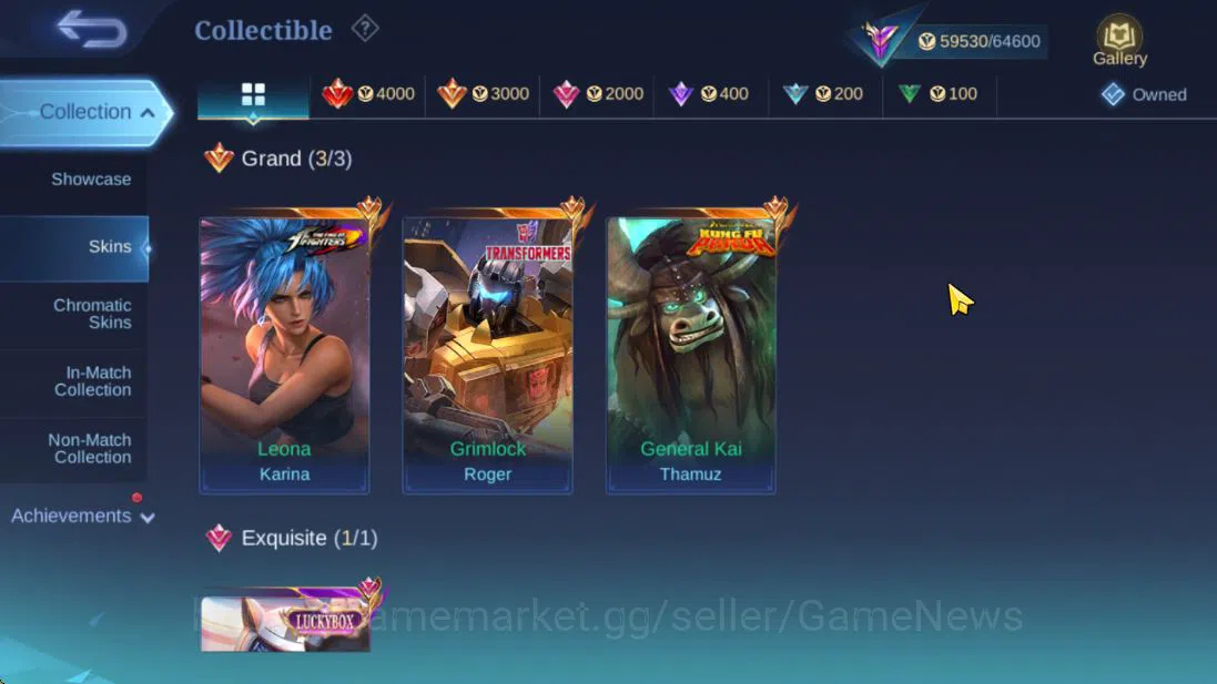 Mobile Legends: Bang Bang Accounts Hero 127|Skin 267|High Glory 62|Kungfu Thamuz,Tran image 16