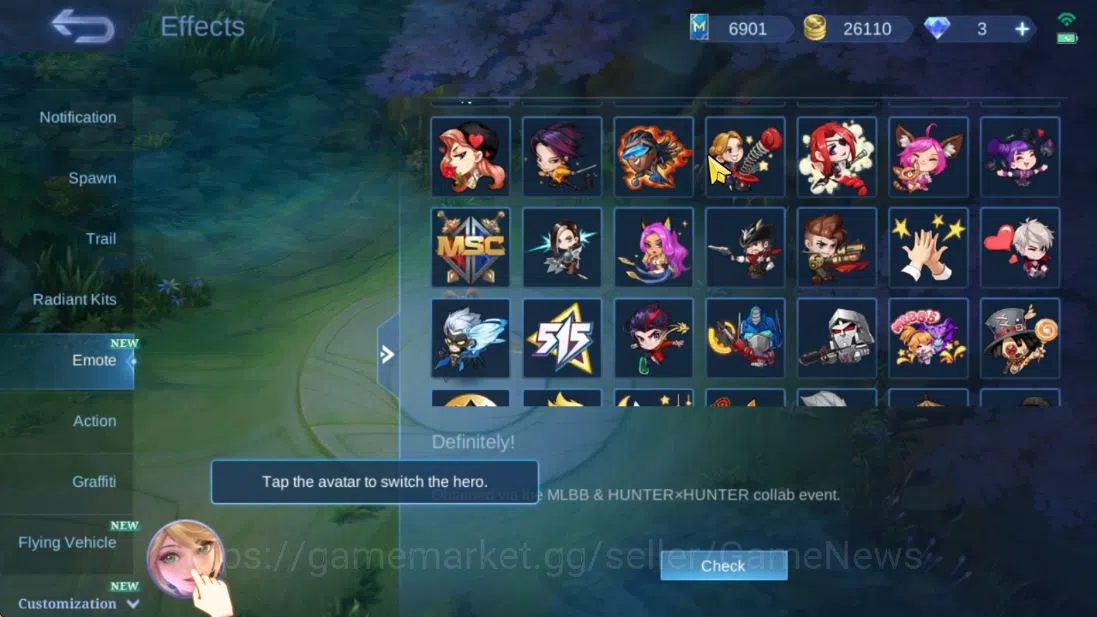 Mobile Legends: Bang Bang Accounts Hero 127|Skin 267|High Glory 62|Kungfu Thamuz,Tran image 5