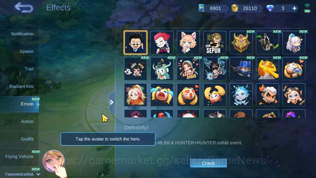 Mobile Legends: Bang Bang Accounts Hero 127|Skin 267|High Glory 62|Kungfu Thamuz,Tran image 6