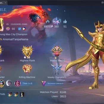 Mobile Legends: Bang Bang Accounts Collector Global |Hero 122|Skin 244|Renowned|EXO Granger|JJK Yin|SeinSeiya Badang|LBX