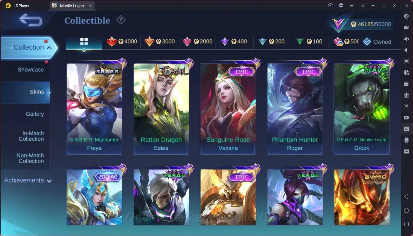 Mobile Legends: Bang Bang Accounts Global|Hero 110|Skin 189|Renowned|KOF Karina|CC Na image 10