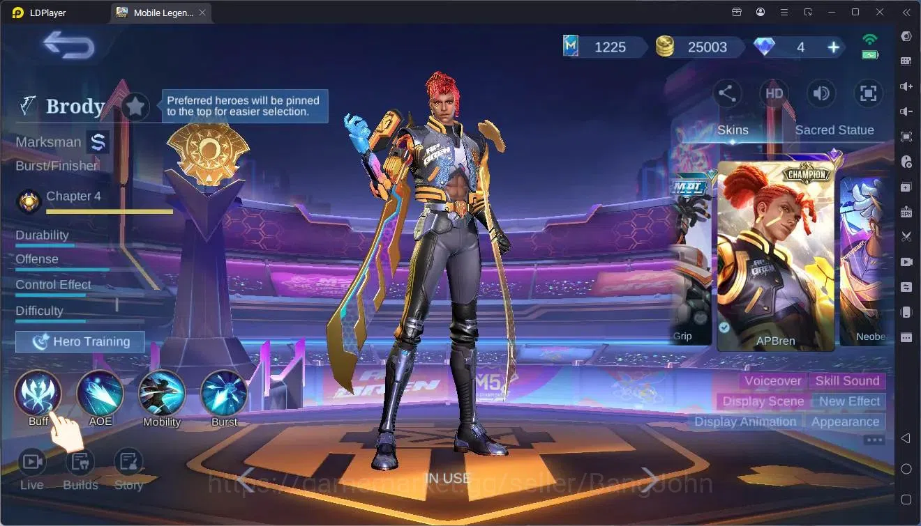 Mobile Legends: Bang Bang Accounts Global|Hero 110|Skin 189|Renowned|KOF Karina|CC Na image 2