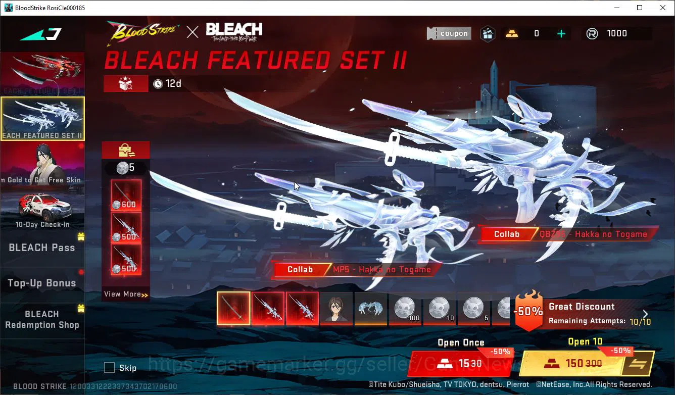 Blood Strike Accounts Mid-Tier ASIA|1 ETERNAL Lv2 KALA - Requiem |NetEase|Check SS(BLS2911) 10