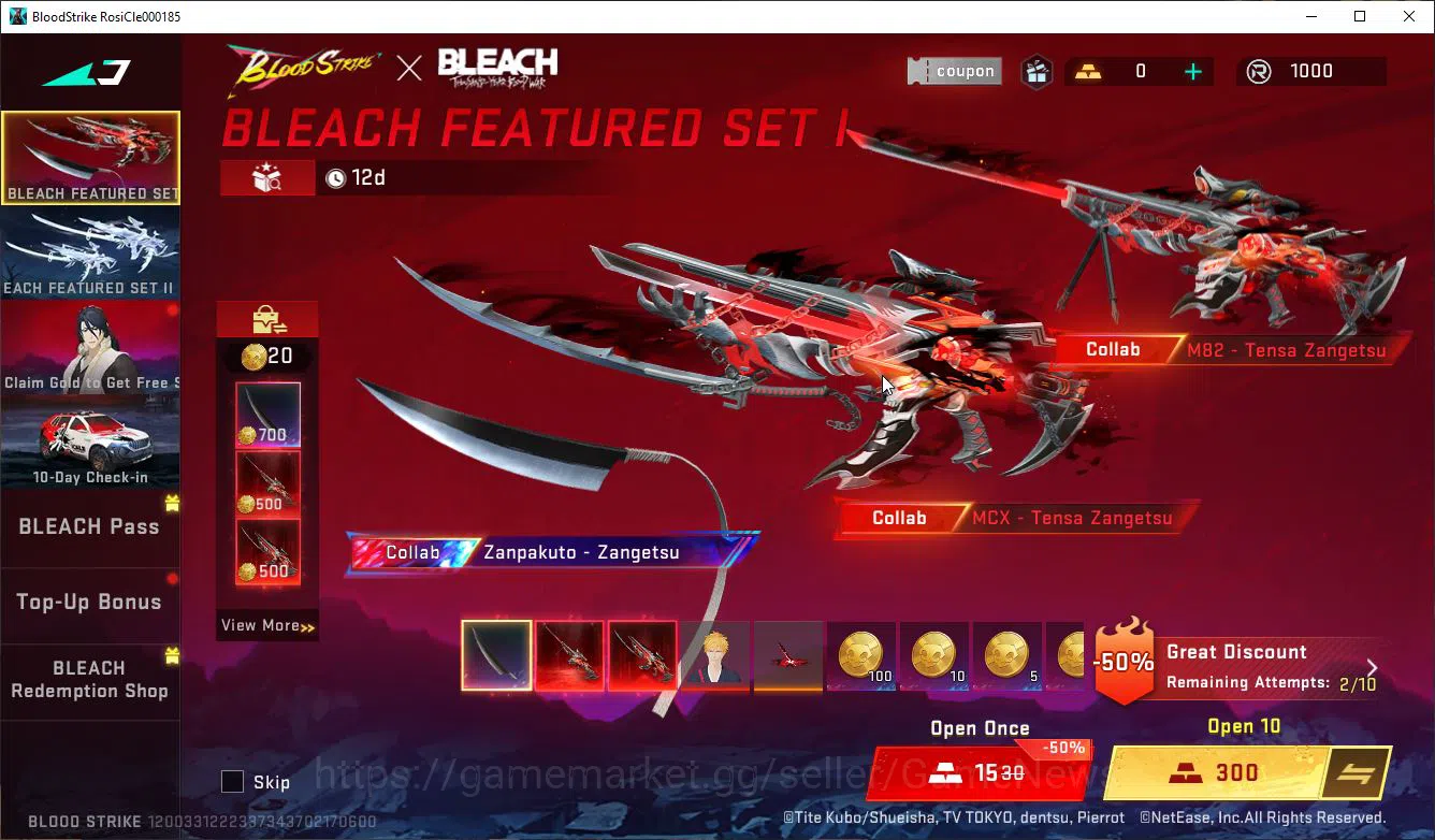 Blood Strike Accounts Mid-Tier ASIA|1 ETERNAL Lv2 KALA - Requiem |NetEase|Check SS(BLS2911) 9