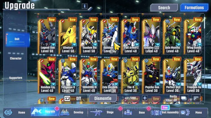 SD Gundam G Generation ETERNAL Accounts [Global] 70K DM | 1 Limit 5 UR (Unicorn, Ez8, Le C image 2
