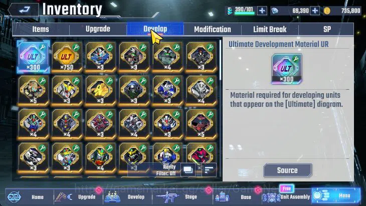SD Gundam G Generation ETERNAL Accounts [Global] 70K DM | 1 Limit 5 UR (Unicorn, Ez8, Le C image 9