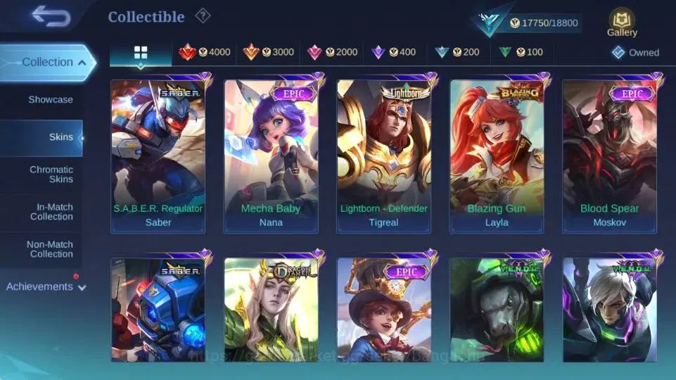 Mobile Legends: Bang Bang Accounts Global|Skin 87|Seasoned|Collector Natalia,S.A.B.E. image 9