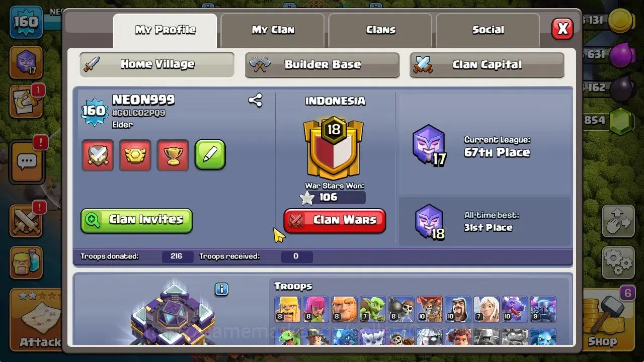 Clash of Clans Accounts TH 15-BH 9|LV 160|HH 9|BK 76,AQ 85,GW 60,MP 57,RC  image 3
