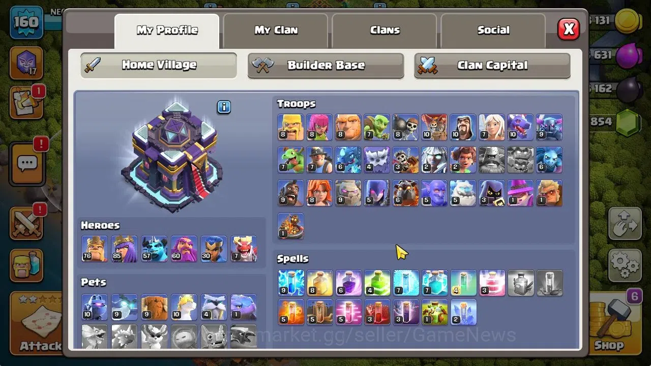 Clash of Clans Accounts TH 15-BH 9|LV 160|HH 9|BK 76,AQ 85,GW 60,MP 57,RC  image 4