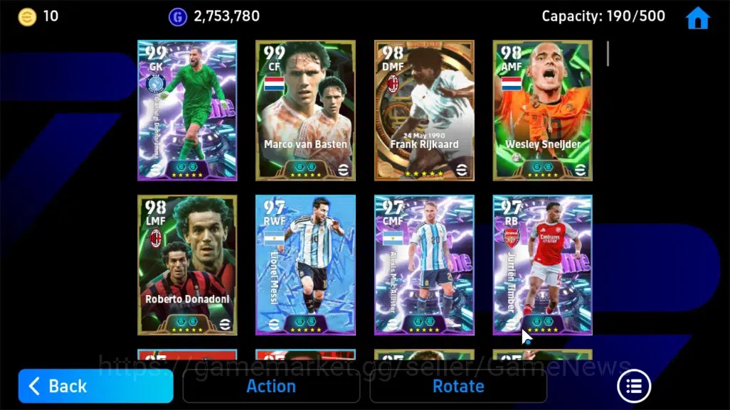 eFootball Accounts Android|BigTime Frank Rijkaard,Epic Marco van Bast image 5