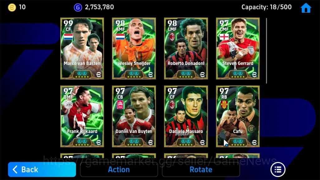 eFootball Accounts Android|BigTime Frank Rijkaard,Epic Marco van Bast image 9
