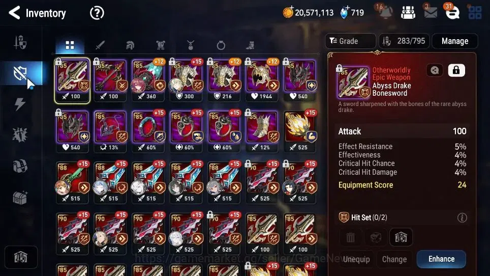 Epic Seven Accounts GLOBAL Unverif|12 ML[Monarch otS Iseria,Salome,BAr image 15